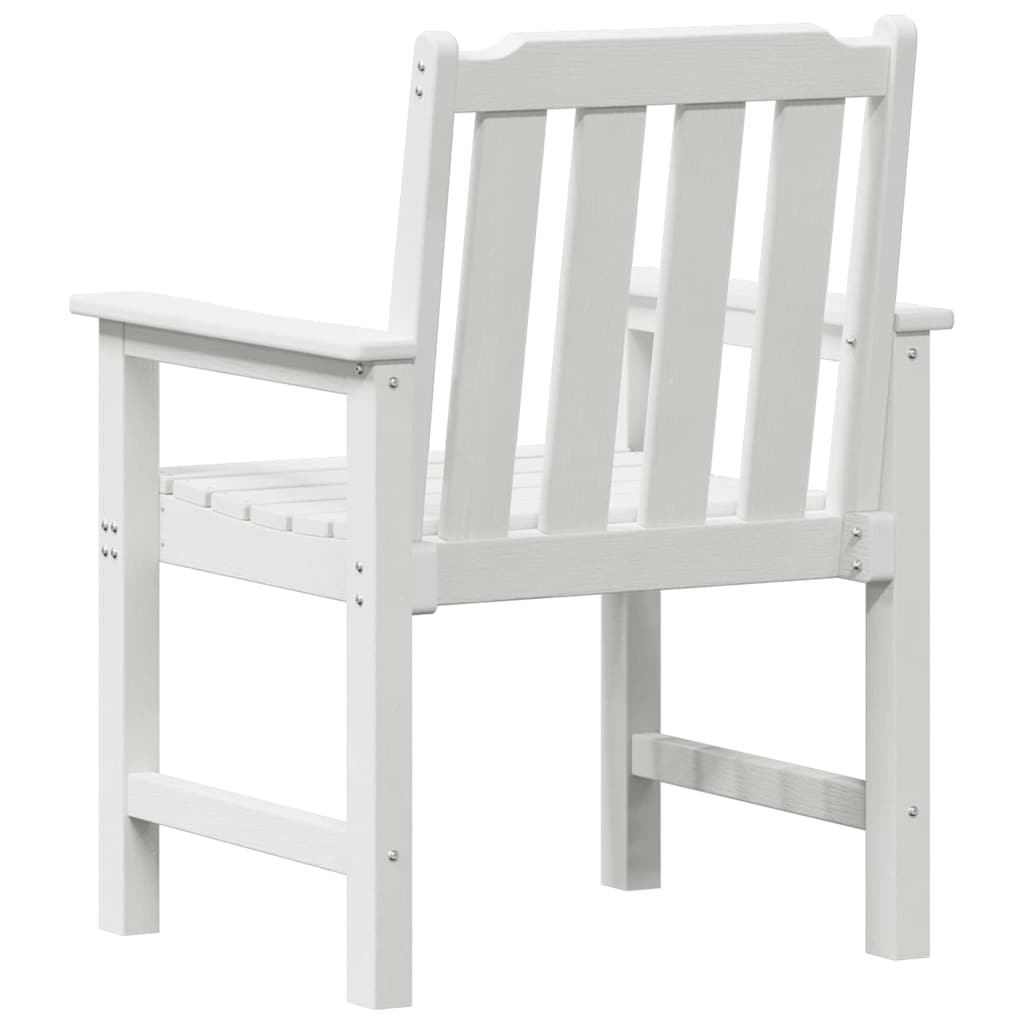 Gartenstuhl 4 pcs Weiß 65,5 x 59 x 88 cm Polyethylen