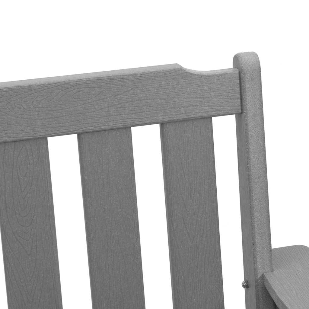 Gartenstuhl 4 pcs Hellgrau 65,5 x 59 x 88 cm Polyethylen