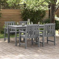 Gartenstuhl 4 pcs Hellgrau 65,5 x 59 x 88 cm Polyethylen