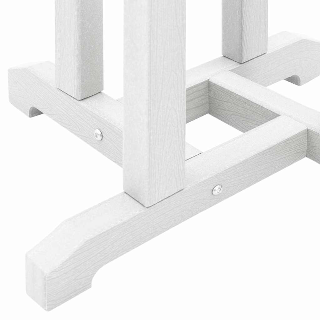 Garten Bar Set 3 pcs Weiß HDPE