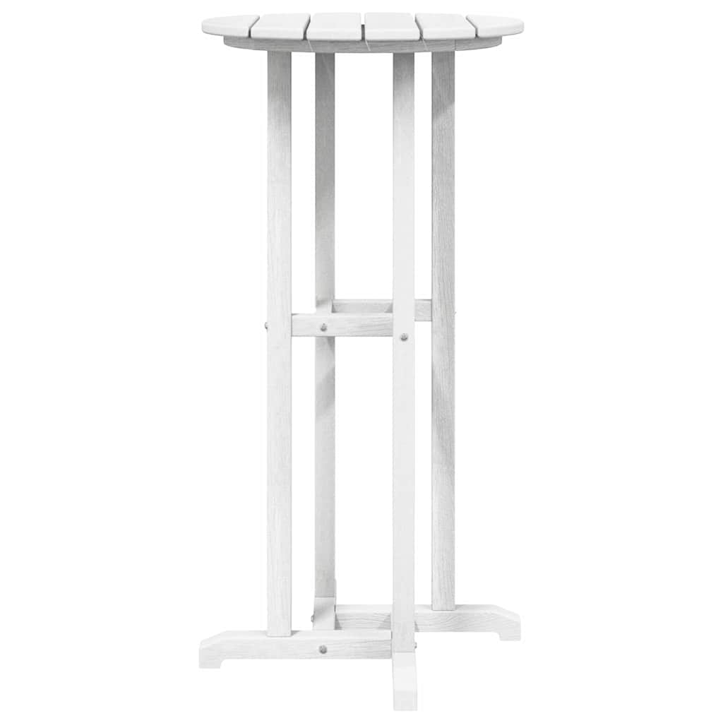 Garten Bar Set 3 pcs Weiß HDPE