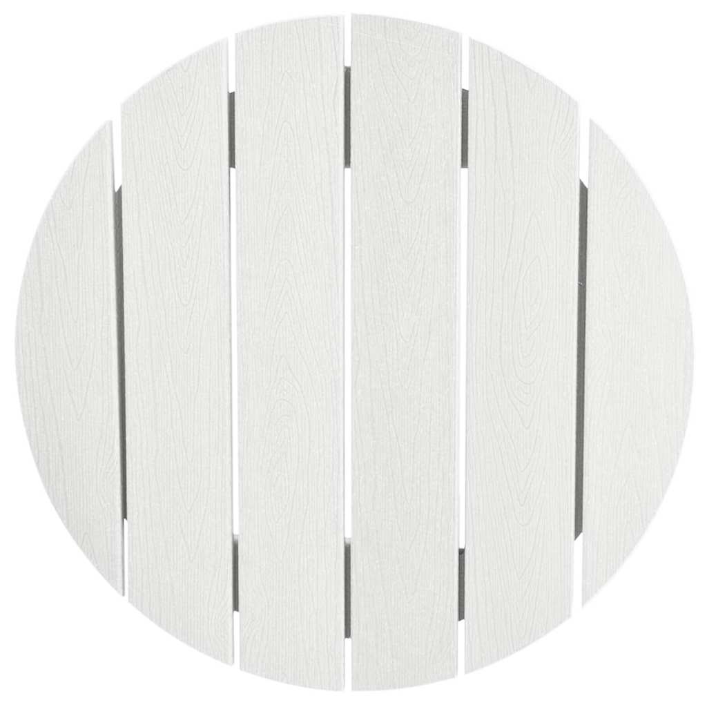 Garten Bar Set 3 pcs Weiß HDPE