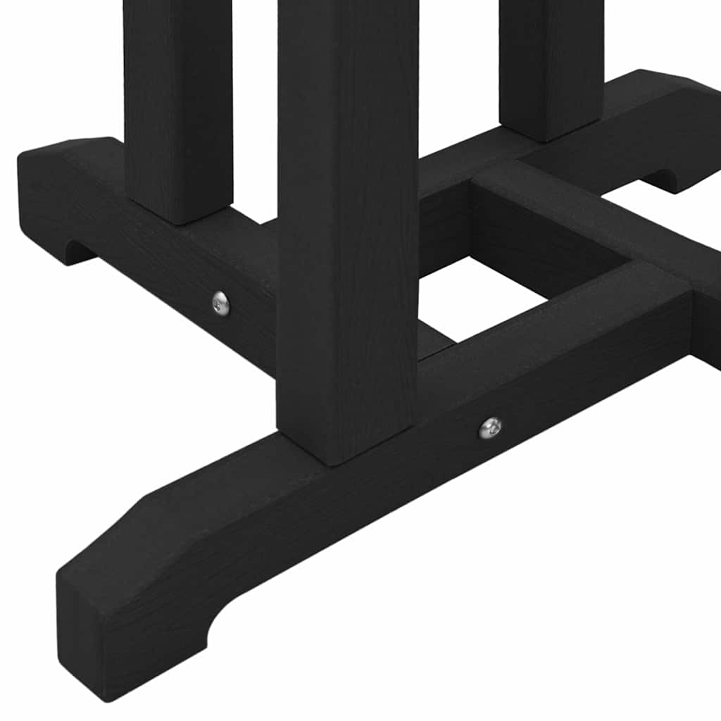 Garten Bar Set 3 pcs Schwarz HDPE