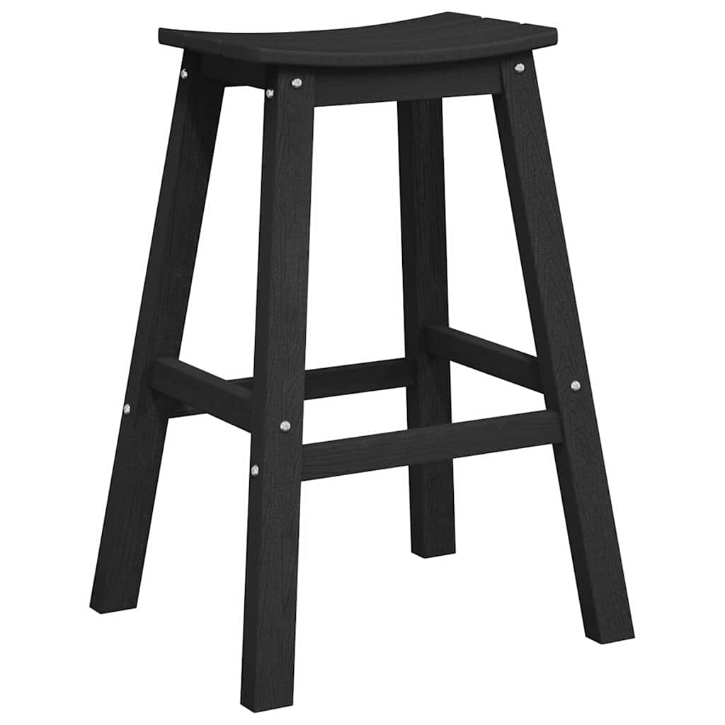 Garten Bar Set 3 pcs Schwarz HDPE