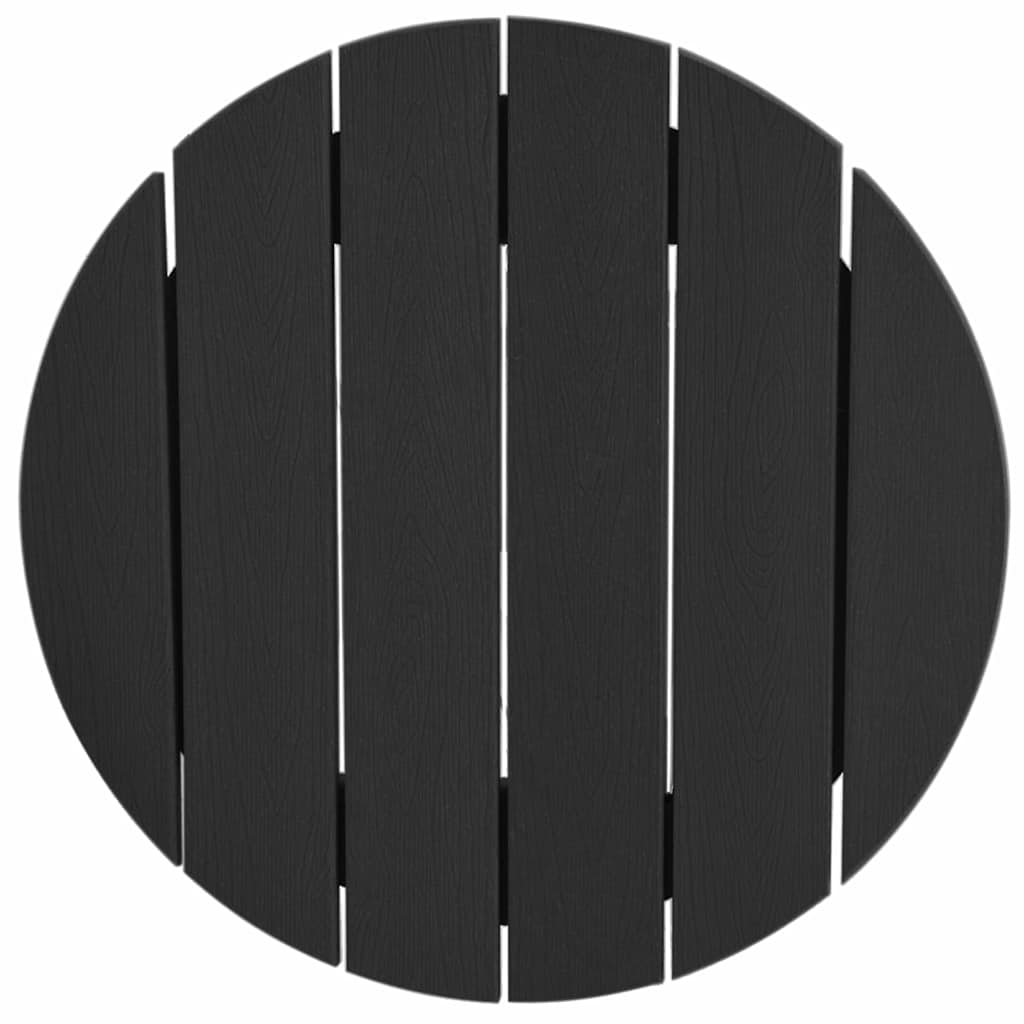 Garten Bar Set 3 pcs Schwarz HDPE