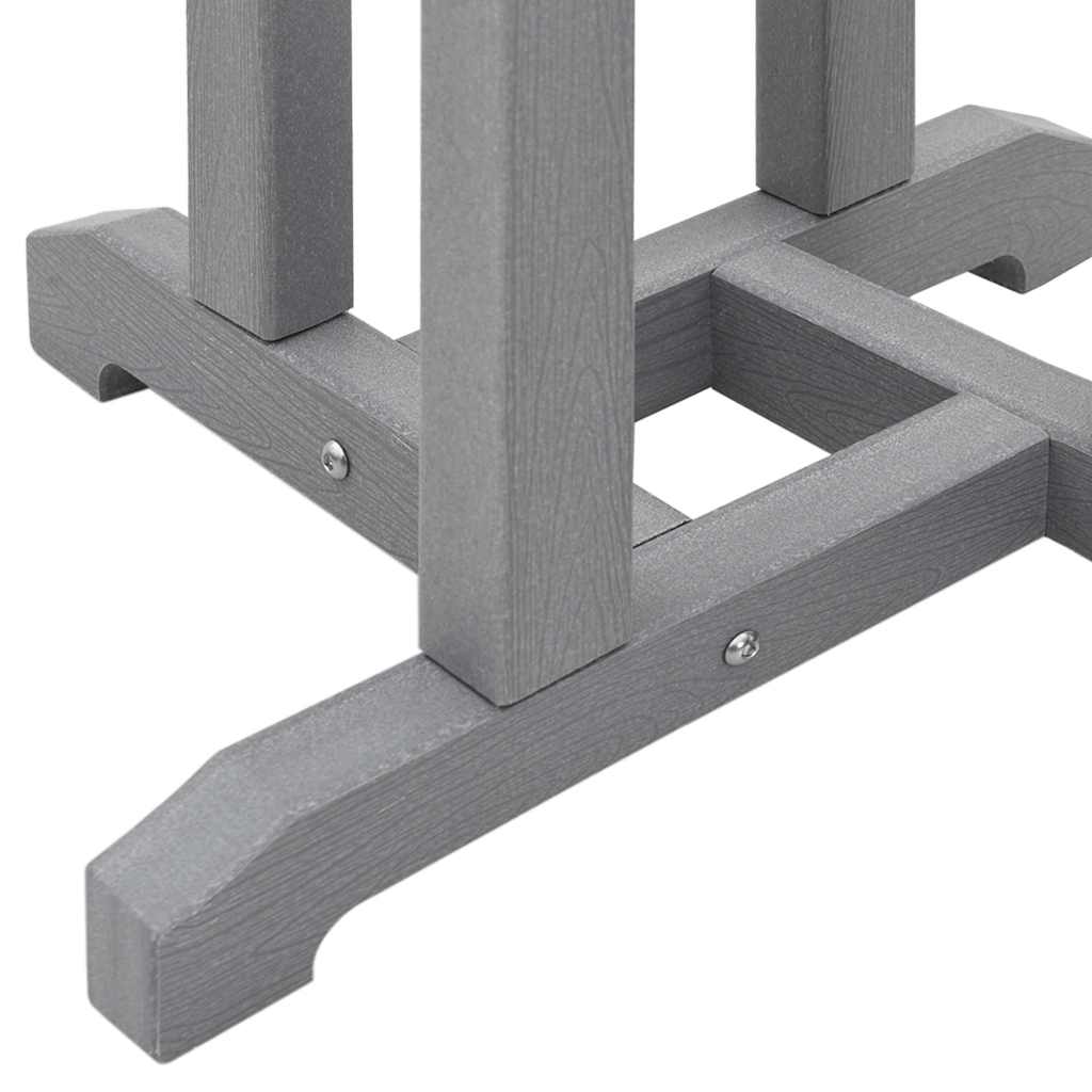 Garten Bar Set 3 pcs Hellgrau HDPE