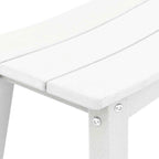 Garten Bar Set 4 pcs Weiß HDPE