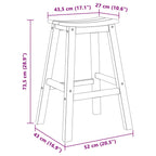 Garten Bar Set 4 pcs Weiß HDPE