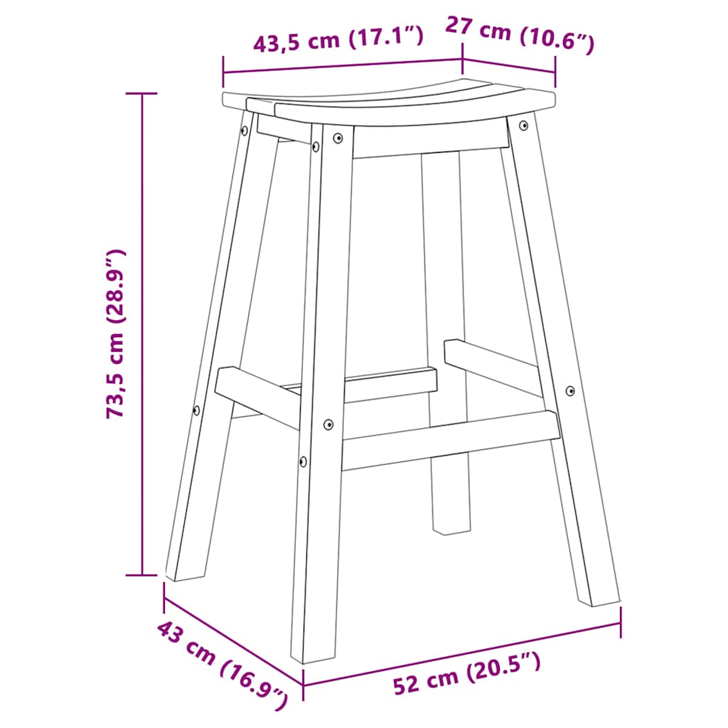 Garten Bar Set 4 pcs Weiß HDPE