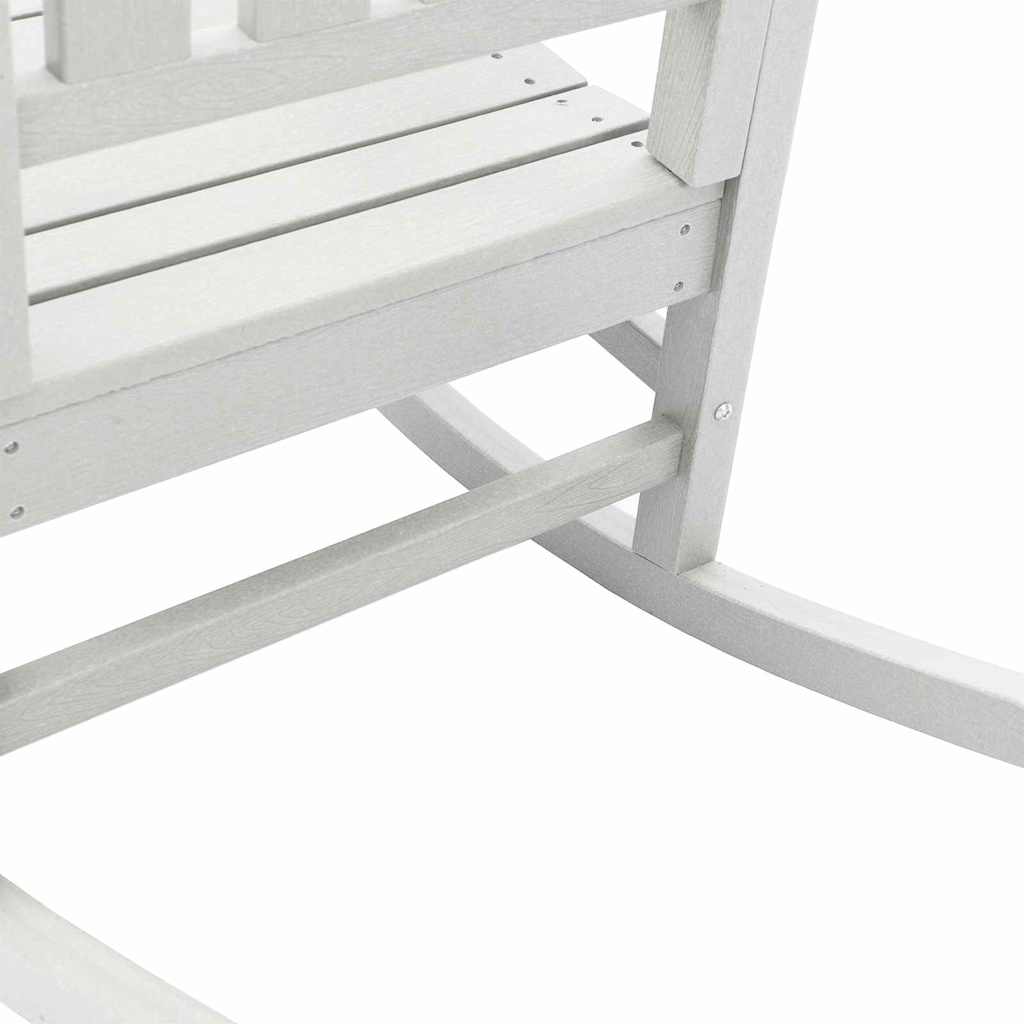 Schaukelstuhl 2 pcs Weiß 92 x 70 x 108 cm Polyethylen