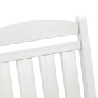Schaukelstuhl 2 pcs Weiß 92 x 70 x 108 cm Polyethylen