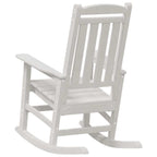 Schaukelstuhl 2 pcs Weiß 92 x 70 x 108 cm Polyethylen