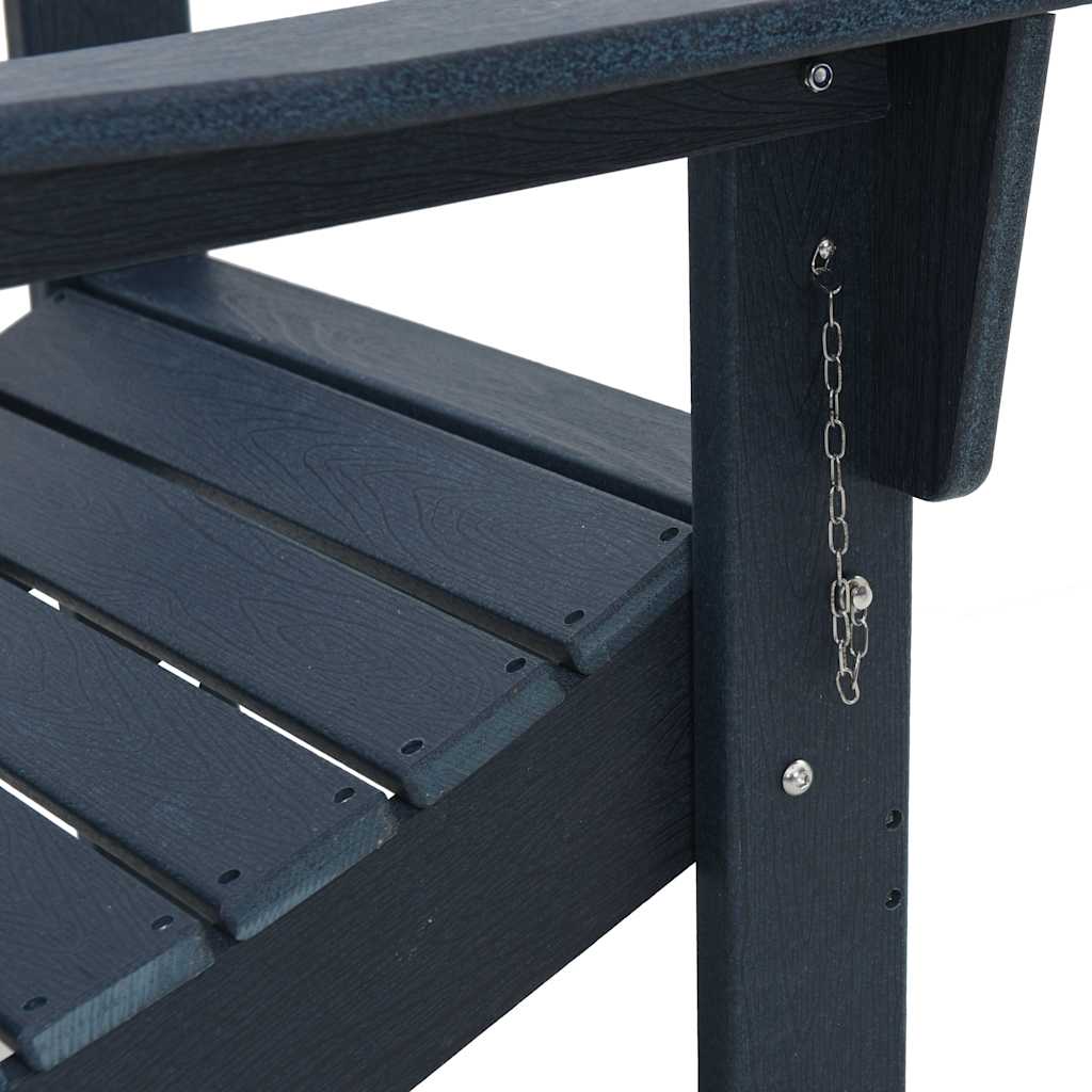 Gartenstuhl 2 pcs Marineblau 80,5 x 74,5 x 92 cm Polyethylen