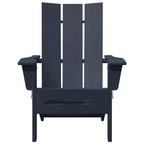 Gartenstuhl 2 pcs Marineblau 80,5 x 74,5 x 92 cm Polyethylen