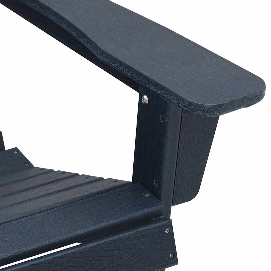 Gartenstuhl 3 pcs Marineblau Polyethylen