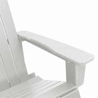 Adirondack Schaukelstühle 2 pcs Weiß HDPE
