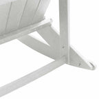 Adirondack Schaukelstühle 2 pcs Weiß HDPE