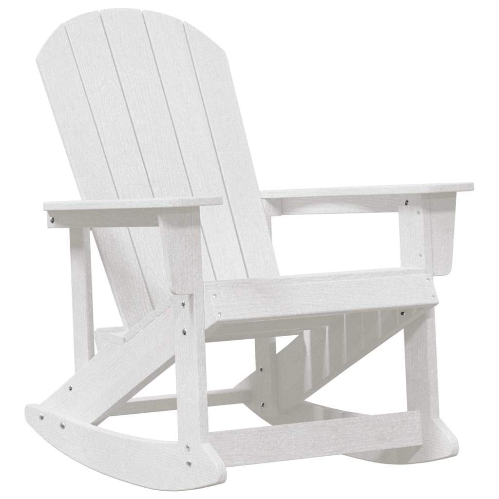 Adirondack Schaukelstühle 2 pcs Weiß HDPE