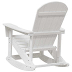 Adirondack Schaukelstühle 2 pcs Weiß HDPE