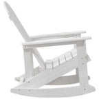 Adirondack Schaukelstühle 2 pcs Weiß HDPE