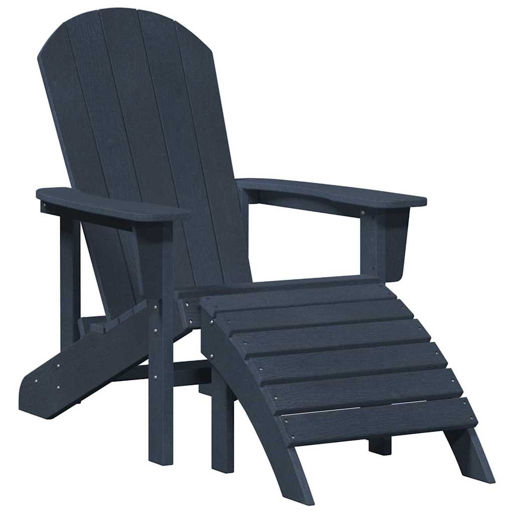 Gartenstuhl 2 pcs Marineblau 83 x 74 x 92 cm Polyethylen