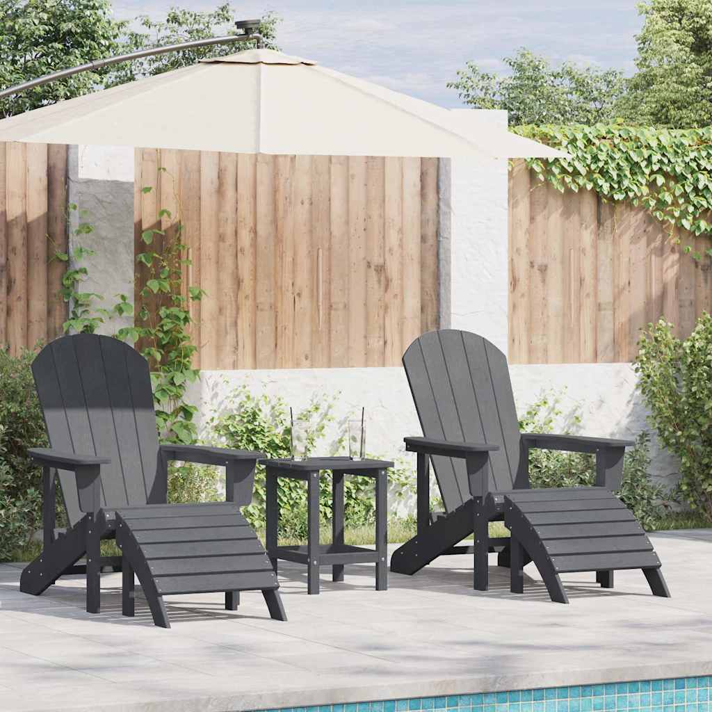 Gartenstuhl 2 pcs Hellgrau 83 x 74 x 92 cm Polyethylen