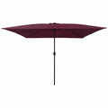 Garten-Sonnenschirm Bordeauxrot 295 x 295 x 245 cm