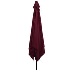 Garten-Sonnenschirm Bordeauxrot 295 x 295 x 245 cm
