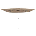 Garten-Sonnenschirm Taupe 295 x 295 x 245 cm
