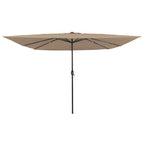 Garten-Sonnenschirm Taupe 295 x 295 x 245 cm