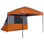 Camping-Zelt-Set mit Dach 2 pcs Orange Taffeta und Stoff