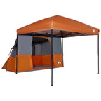 Camping-Zelt-Set mit Dach 2 pcs Orange Taffeta und Stoff