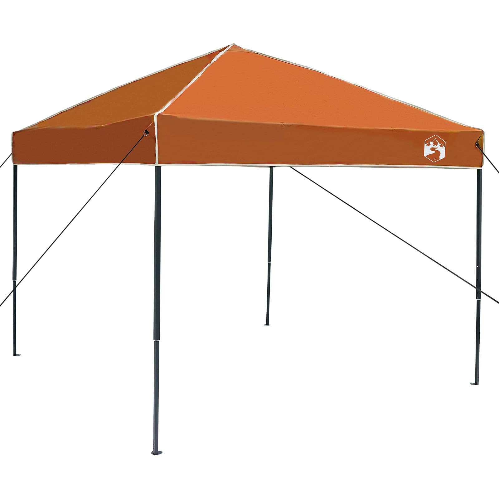 Camping-Zelt-Set mit Dach 2 pcs Orange Taffeta und Stoff