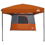 Camping-Zelt-Set mit Dach 2 pcs Orange Taffeta und Stoff