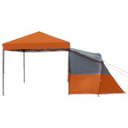 Camping-Zelt-Set mit Dach 2 pcs Orange Taffeta und Stoff