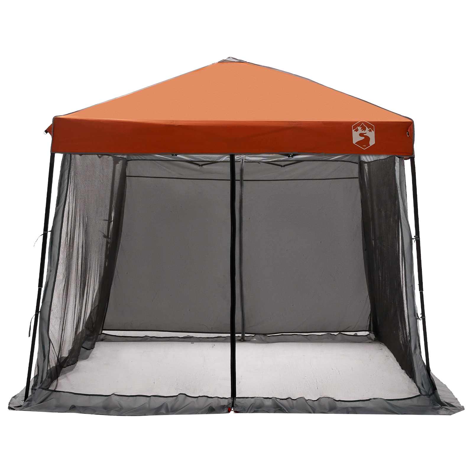 Camping-Zelt-Set 2 pcs Grau und Orange Taffeta und Stoff