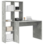 Schreibtisch Beton Grau 138,5 x 55 x 143 cm Holzwerkstoff