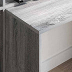 Schreibtisch Graues Sonoma 138,5 x 55 x 143 cm Holzwerkstoff