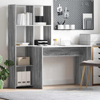 Schreibtisch Graues Sonoma 138,5 x 55 x 143 cm Holzwerkstoff