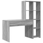 Schreibtisch Graues Sonoma 138,5 x 55 x 143 cm Holzwerkstoff
