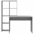 Schreibtisch Graues Sonoma 138,5 x 55 x 143 cm Holzwerkstoff