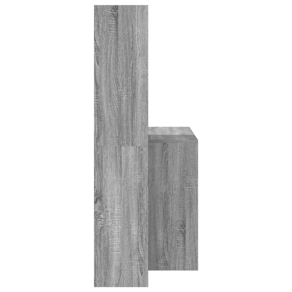 Schreibtisch Graues Sonoma 138,5 x 55 x 143 cm Holzwerkstoff