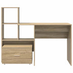 Schreibtisch Sonoma-Eiche 131,5 x 50 x 106,5 cm Holzwerkstoff