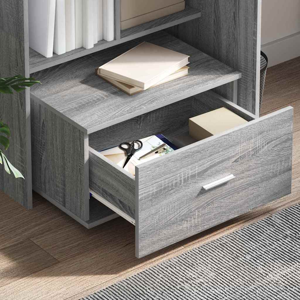Schreibtisch Graues Sonoma 131,5 x 50 x 106,5 cm Holzwerkstoff