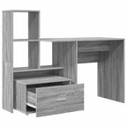 Schreibtisch Graues Sonoma 131,5 x 50 x 106,5 cm Holzwerkstoff