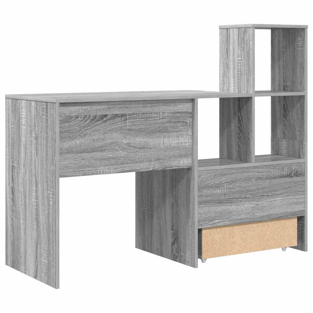 Schreibtisch Graues Sonoma 131,5 x 50 x 106,5 cm Holzwerkstoff