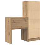 Schreibtisch mit Schubladen mit Regal 2 pcs Artisan-Eiche