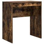 Schreibtisch mit Schubladen mit Regal 2 pcs Geräucherte Eiche