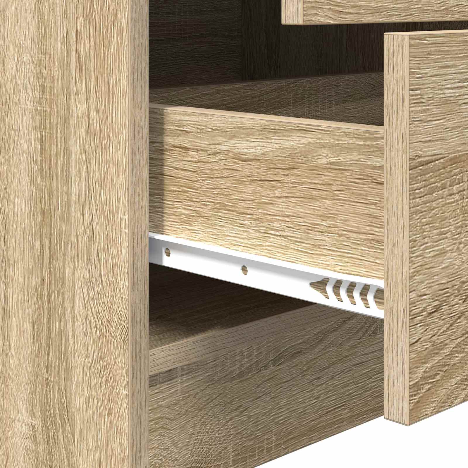 Schreibtisch mit Schubladen mit Regal 2 pcs Sonoma-Eiche