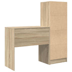 Schreibtisch mit Schubladen mit Regal 2 pcs Sonoma-Eiche